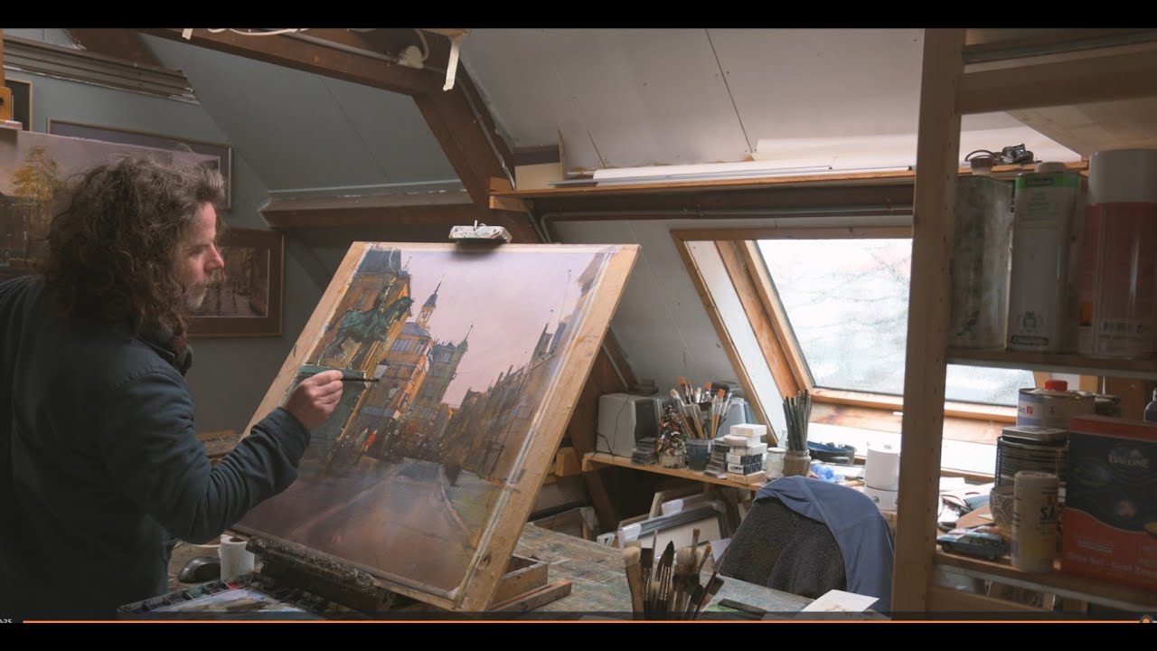 13. About painting as a daily job, focus, attention. Sketching in Amsterdam, starting new watercolor