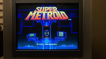 Raspberry Pi - SNES Super Metroid Opening 240p over Component Video