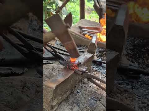 Making nails using ancient methods