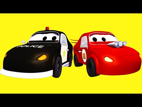 Desenho de carro rápido - cartoon carro vermelho - carros para