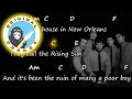 The animals  house of the rising sun  chords  lyrics