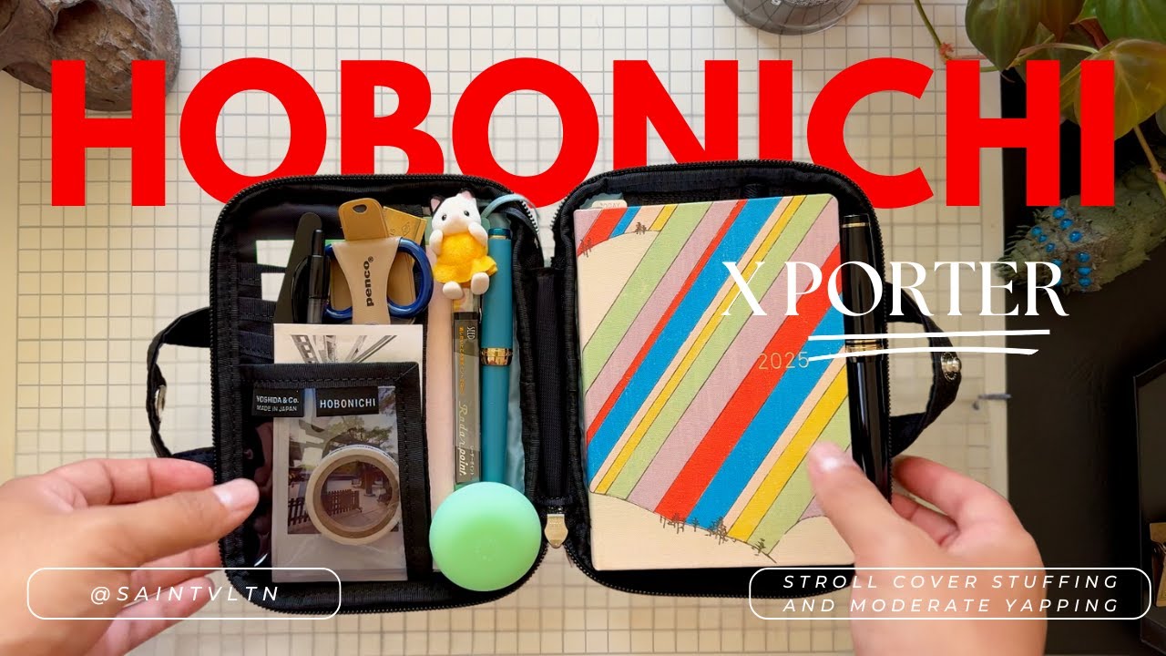 Hobonichi X Porter A6 Stroll Cover Stuffing! Hobonichi 2025 Moderate Yap Sesh ⭑.ᐟ
