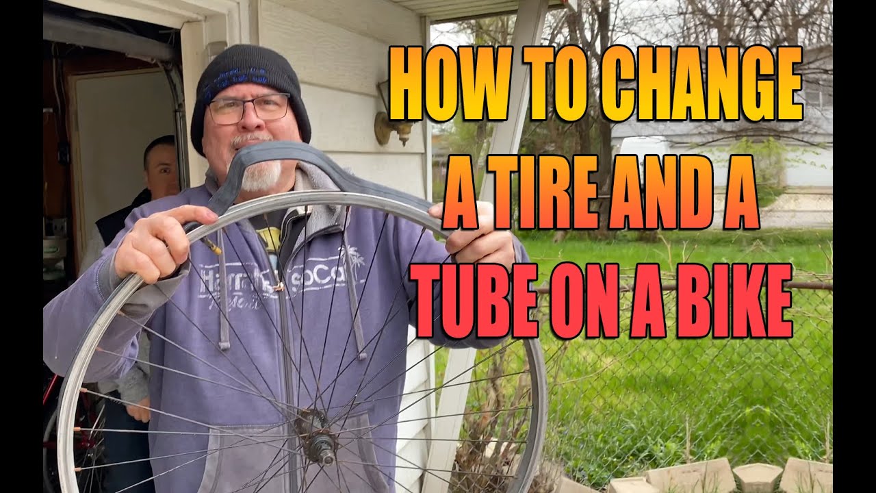 How to change a tire and a tube on a bike - YouTube