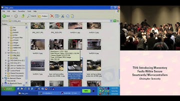 DEF CON 16 - Christopher Tarnovsky: Inducing Momentary Faults Within Secure Smartcards