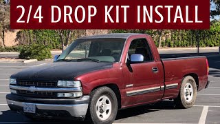 Installed a 2/4 DROP KIT On my 1999 NBS single cab ( from lifted to lowered)