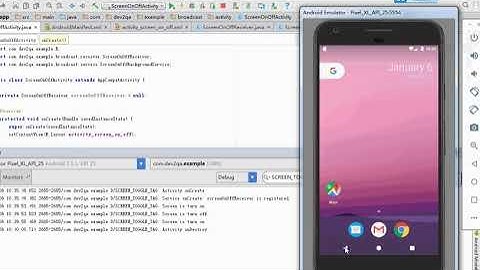 android run broadcast receiver in background service