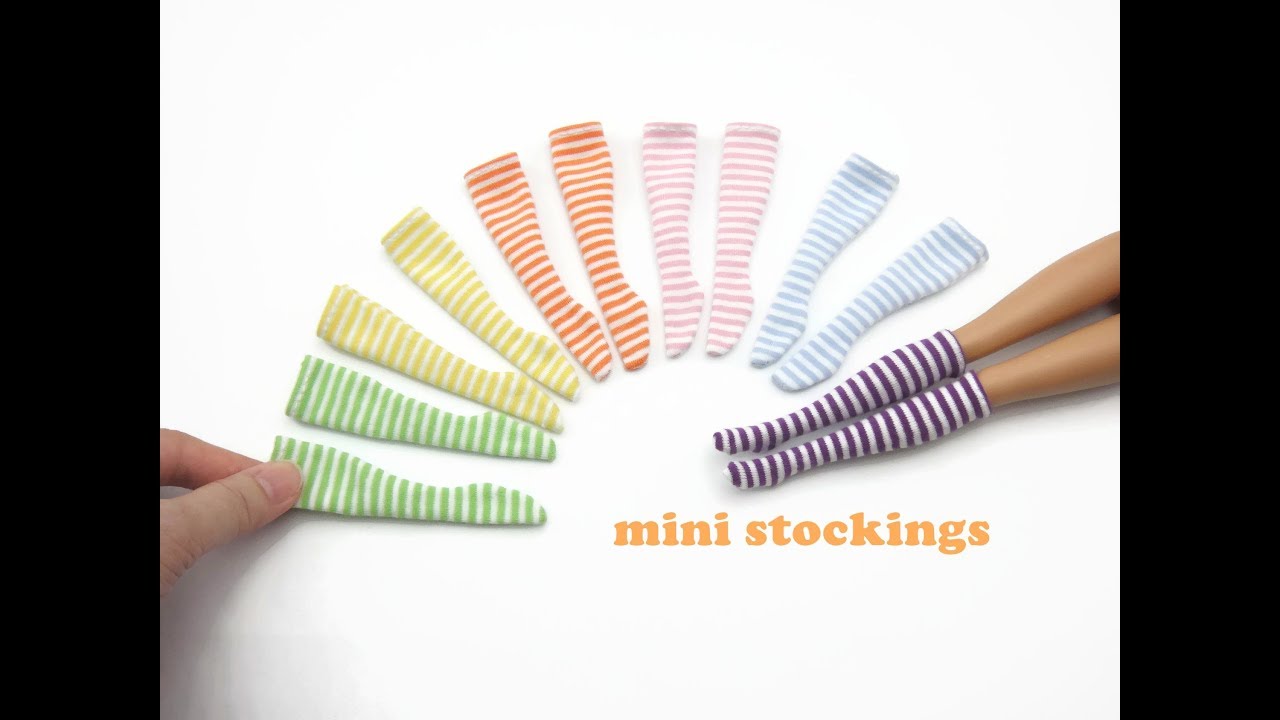 DIY Miniature Doll Mini Long Stockings
