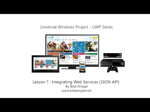 Lesson 7 - Integrating Web Services (JSON API) - UWP Series