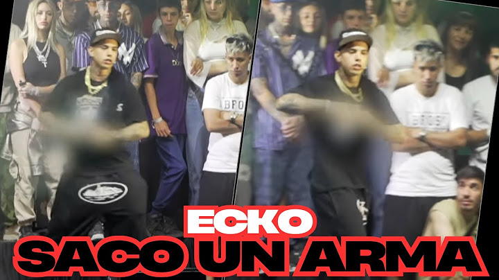 ECKO SACO UN ARMA Y AMENAZO A NACHO EN PLENA BATALLA