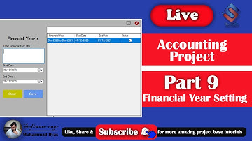 Accounting Project Part 9 Financial Years Setting in C#