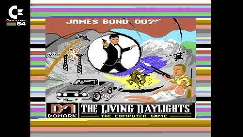 007 - The Living Daylights (Domark 1987) - C64 Loading Screen & Title Menu Archive