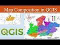 Map (layout) Composition using QGIS