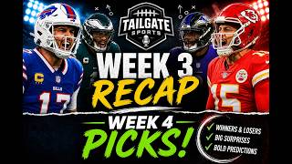 🏈 TAILGATE SPORTS — NFL WEEK 3 RECAP & WEEK 4 PICKS!