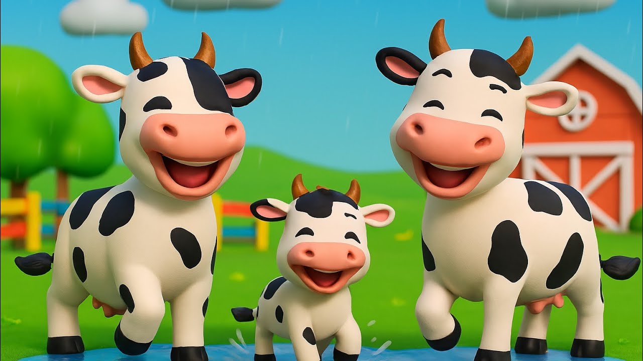 Rain Rain Go Away – Happy Farm Animals Song 🌧️🐎🐄 | Fun Kids Nursery Rhyme