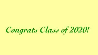 Senior Slideshow- Class of 2020 Choir