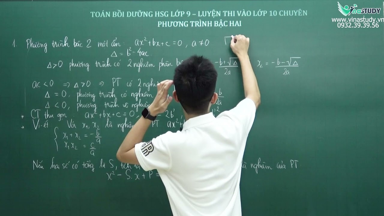 Bồi dưỡng HSG toán 9 - Phương trình bậc hai - Thầy Lê Tiến Đạt - Vinastudy.vn