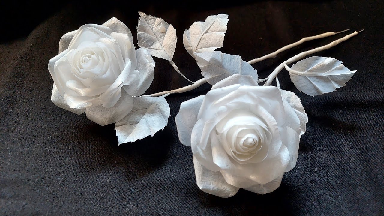 DIY Bunga Mawar Crystal dari Plastik Kresek Bening