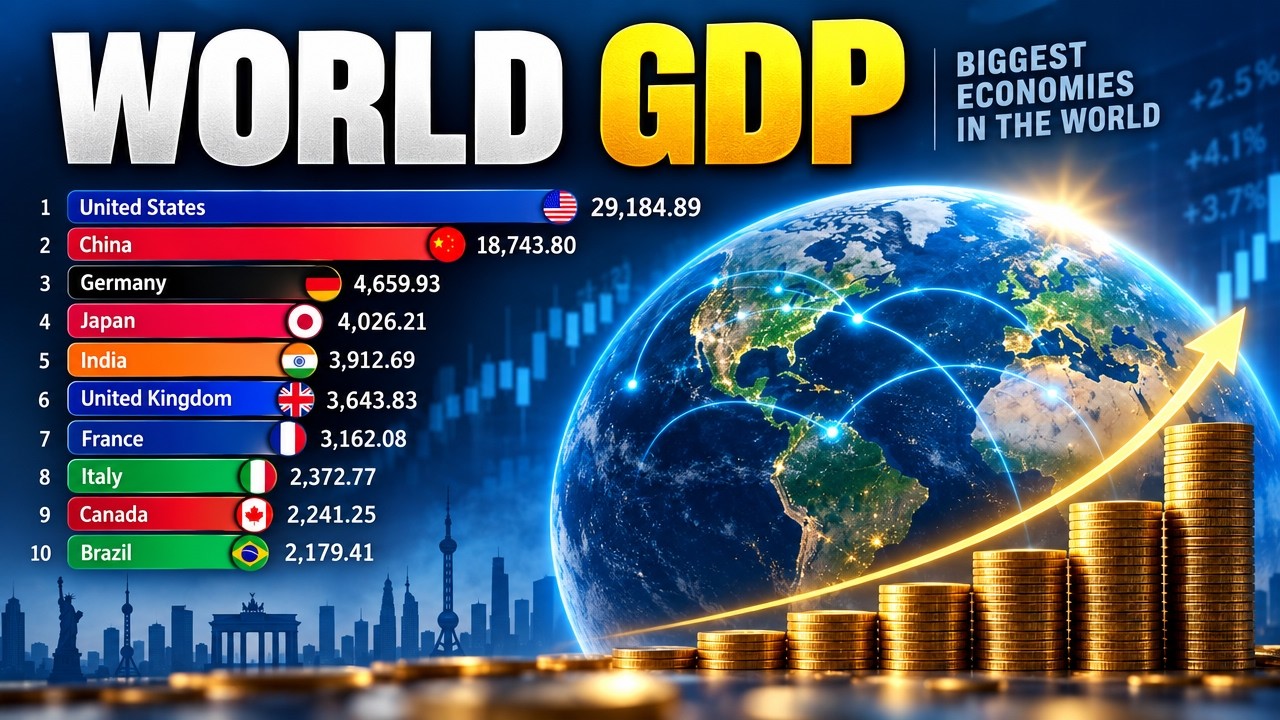 Top 20 Countries by GDP (1960-2024) - YouTube