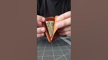 Making a minimalist wallet #asmr