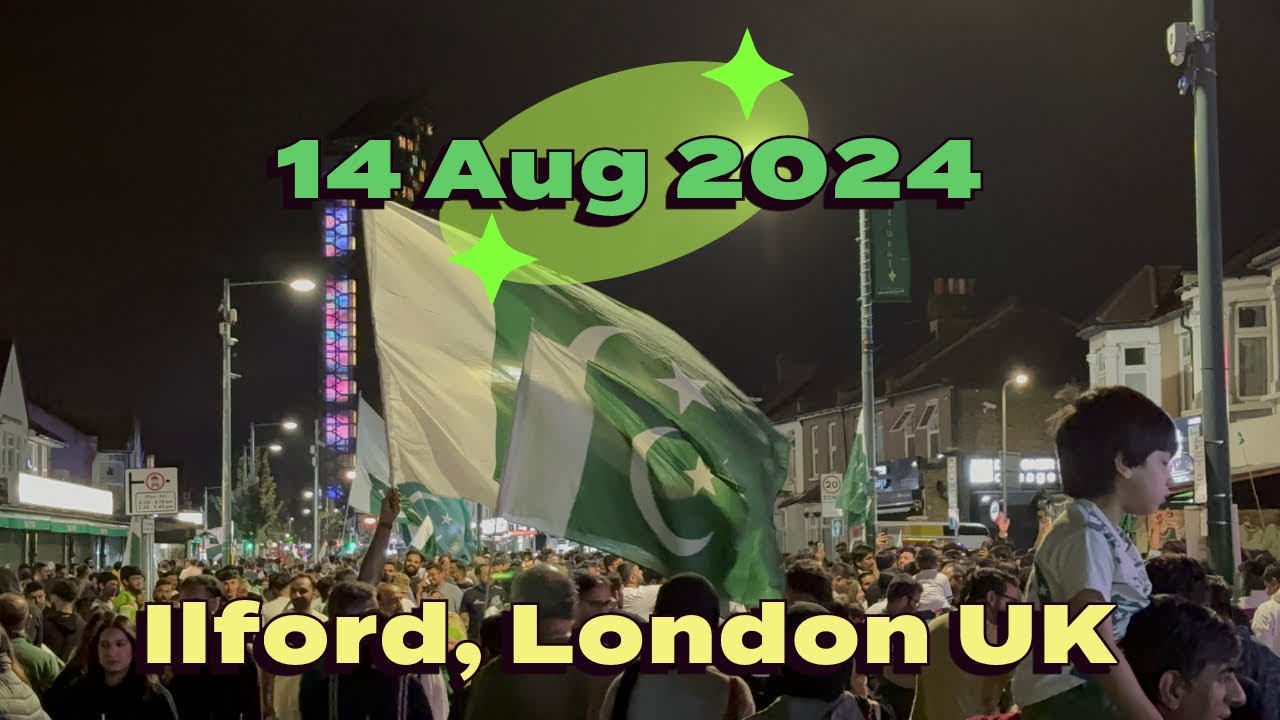 14 August 2024 Celebration Ilford Lane London UK 4K Ft. Imran Khan PTI