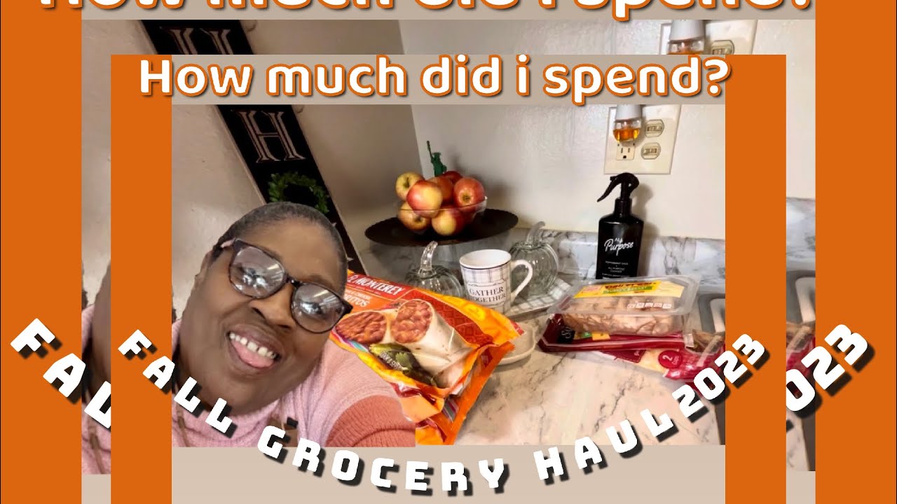 First Fall Grocery Haul. Groceries for one person. How much did I spend