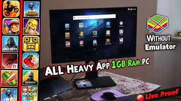How to Run Any Android Apps & Games Directly on 1GB PC😨! Without Any Emulator & GPU Live Proof🔥...