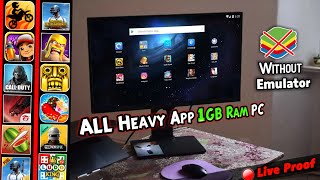 How to Run Any Android Apps & Games Directly on 1GB PC😨! Without Any Emulator & GPU Live Proof🔥... screenshot 1