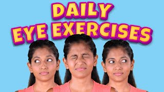 Eye Exercises to Improve Eyesight | Daily Yoga for Eyes | Yoga Guppy