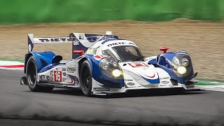 Dyson Racing Lola B12/60 LMP1 with AER-Mazda Turbo Engine: Warm Up & Racing on Track!