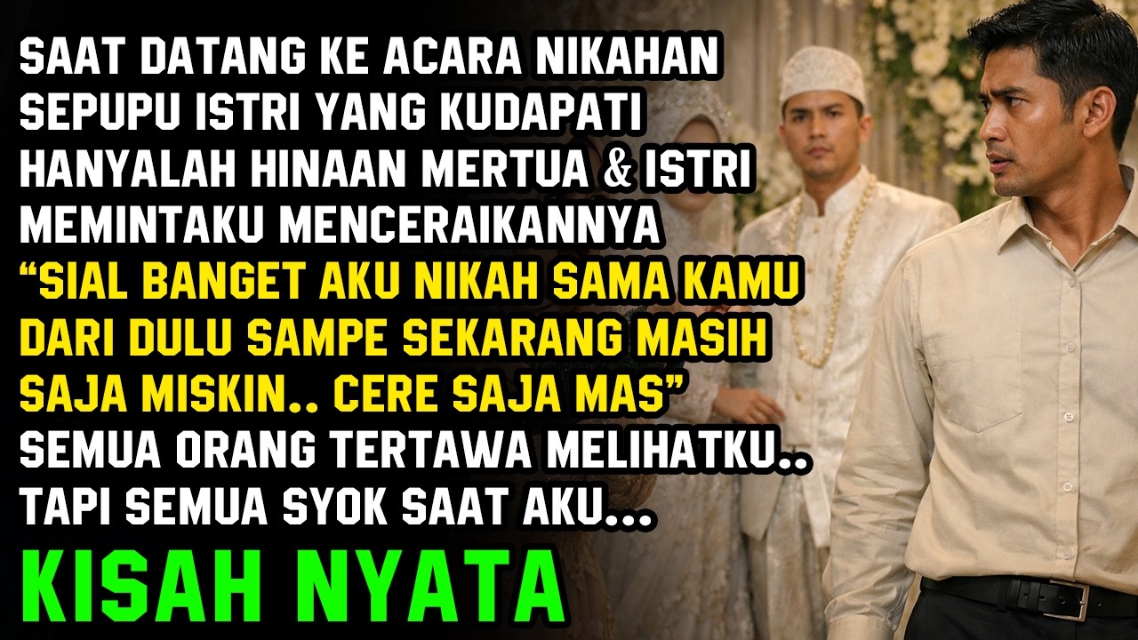 SUAMI DIHINA MERTUA & ISTRI DI ACARA PENIKAHAN MEWAH, PEMBALASAN SUAMI MEMBUAT MEREKA BUNGKAM!