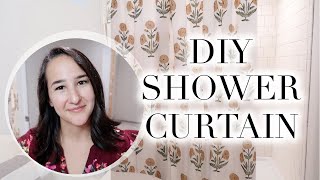 Custom Shower Curtain for Beginner Level Sewing