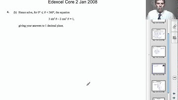 A-Level Maths Core 2 Paper January 2008 - Q4 - Edexcel