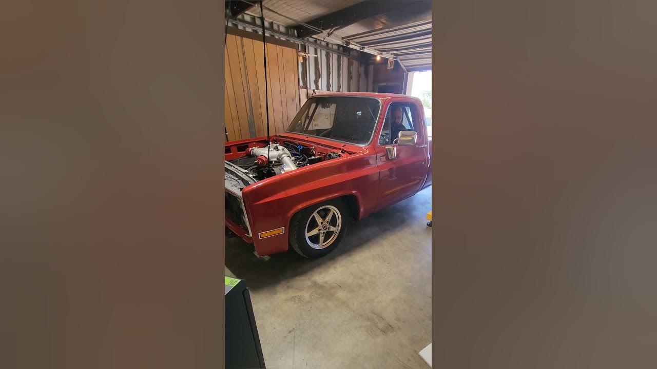 Procharged big block c10 low rpm testing! 460+ hp - YouTube