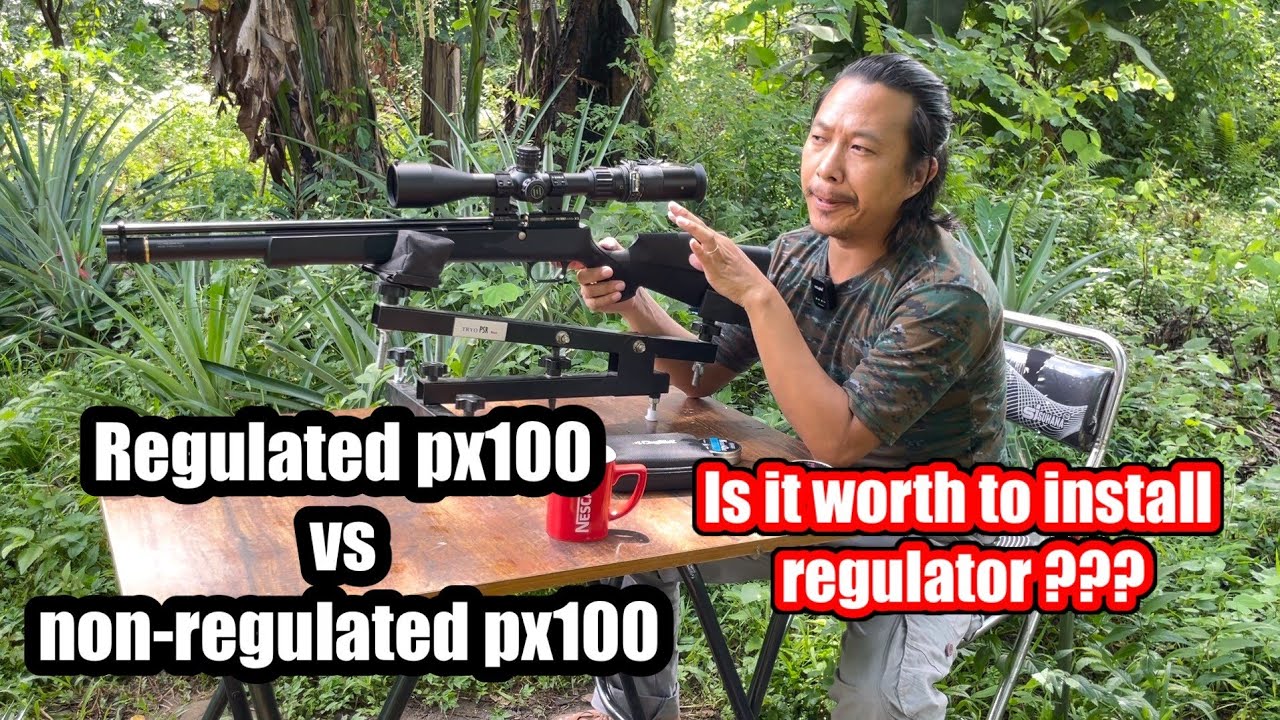 Accuracy test of REGULATED PX100 & NON REGULATED PX100 at 50 meters