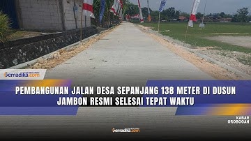 Pembangunan Jalan Conblock di Dusun Jambon Rampung, Infrastruktur Karangharjo Terus Meningkat