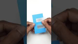 Paper Letter Cutting F Without Template #Shorts