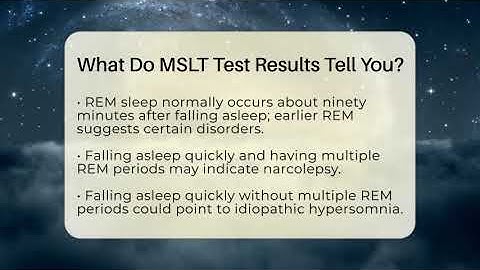 What Do MSLT Test Results Tell You? - Sleep Apnea Support Network