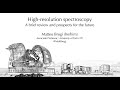 Observations: High-resolution - Spectroscopy - Matteo Brogi (University of Turin)