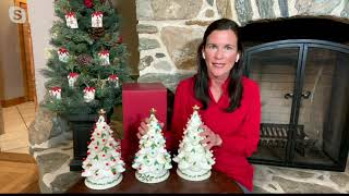 Lenox Holiday Treasured Traditions Lit Tree Figurine on QVC