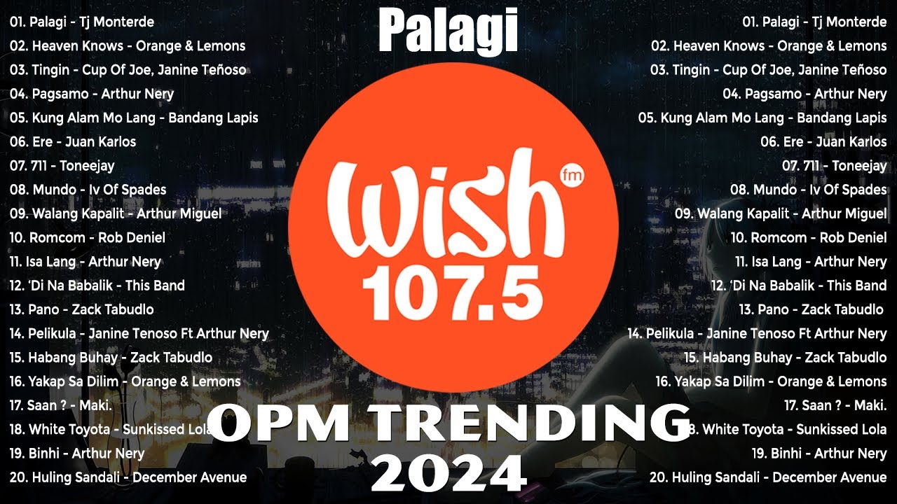 Best Of Wish 107.5 Songs Playlist 2024 | The Most Listened Song 2024 On Wish 107.5 | OPM Songs #1