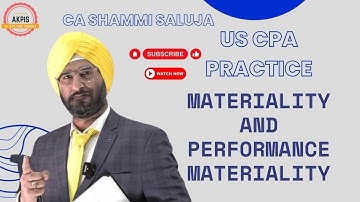 Audit Materiality vs. Performance Materiality | Understanding  #scpacoaching #cpaaudit