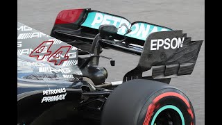 F1 Brazil GP 2021 | Max Verstappen comparing his car rear wing with Lewis Hamilton car