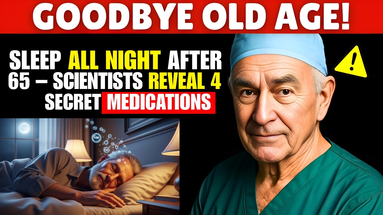 Over 65? THESE 4 Bedtime Medications CRUSH Night Cortisol & Help You Sleep All Night