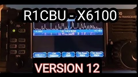 R1CBU - X6100 FIRMWARE V12. 0