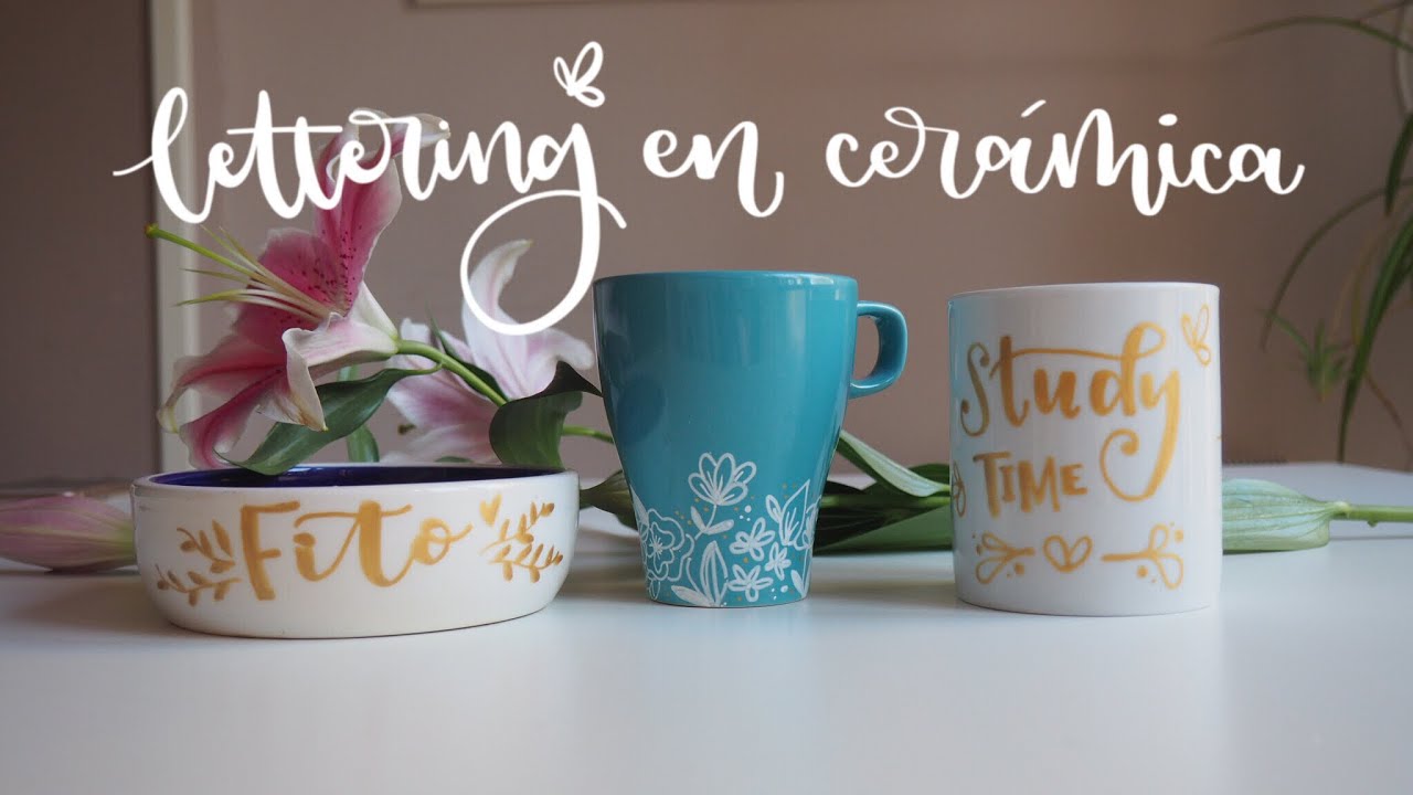 Lettering en cerámica - YouTube