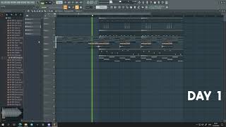 учусь писать биты день 1 / learning how to make beats day 1 (chill)