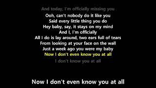 Video thumbnail of "Officially Missing You (Lyrics) - Tamia"