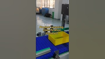 Product scanning classification conveyor