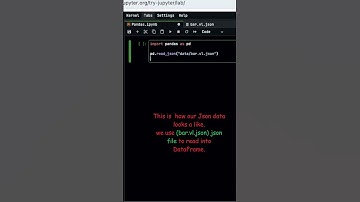 How to read JSON file in Pandas. #education #pandas #coding  #python #csv  #datascience #art