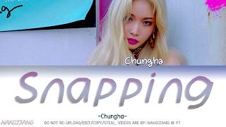 Chungha (청하) – Snapping (Color Coded Lyrics Eng/Rom/Han/가사)